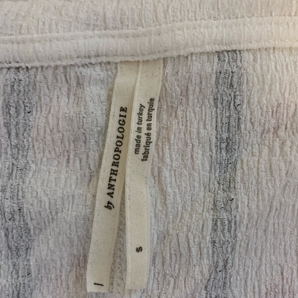 Anthro white and black striped tee - Picture 2 of 2